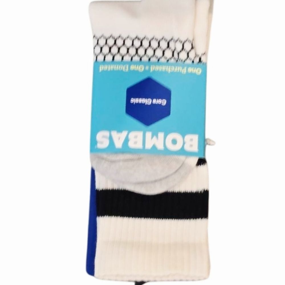 Bombas Core Classic Stripe Calf Sock
